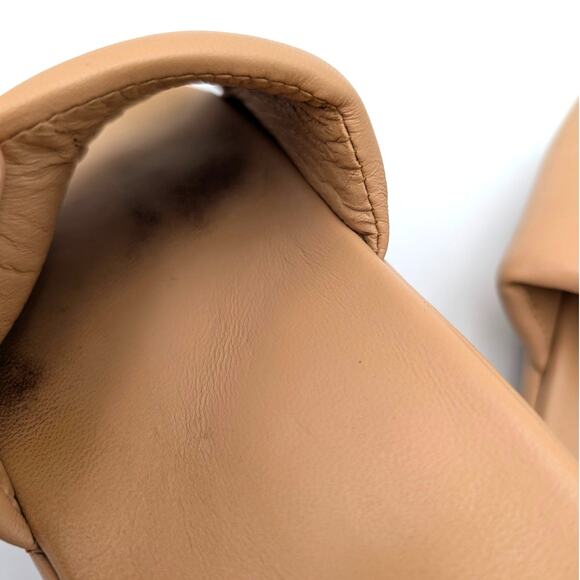 Beek Puffbird Slide Sandal Open Toe Women's Leather Tan Size US8 EU38.5 - Picture 11 of 14